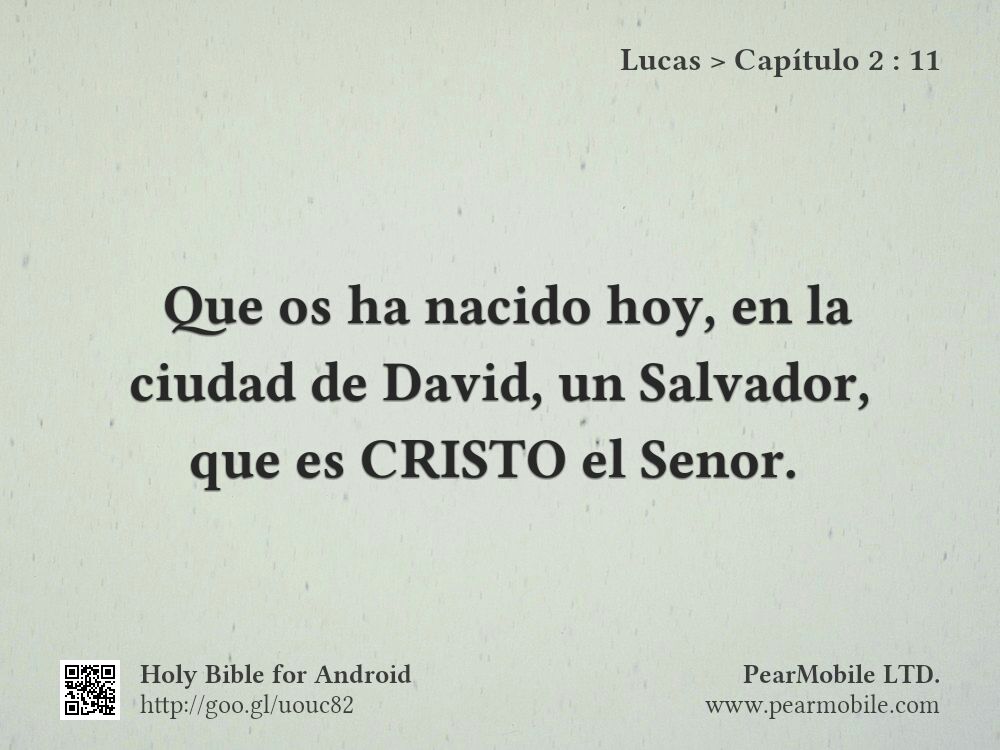 Lucas, Capítulo 2:11